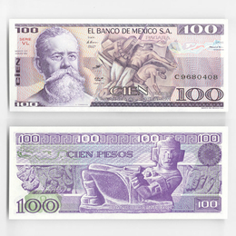 100 песо 1982 Мексика (UNC)